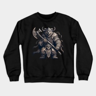 Norse Mythology Viking Warrior Bear Berserker Crewneck Sweatshirt